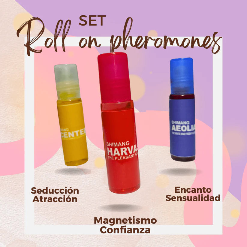 Set de perfumes Roll - On con Feromonas