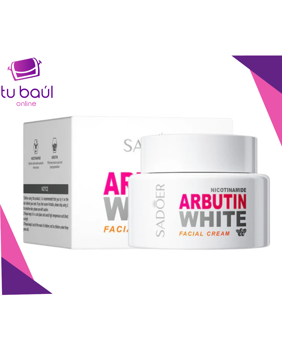 Crema Aclarante Arbutina y Nicotinamida de SADOER