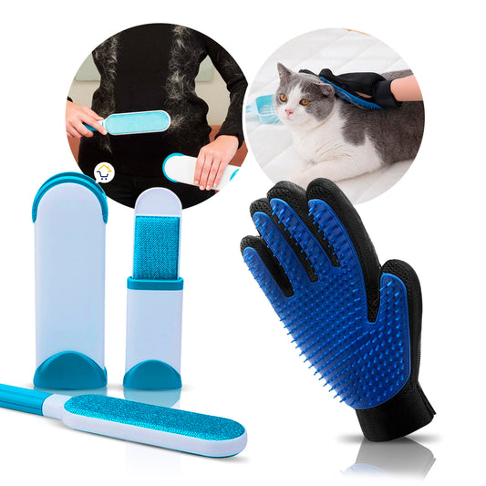 Combo PetCare: Guante y Cepillo Quita Pelos