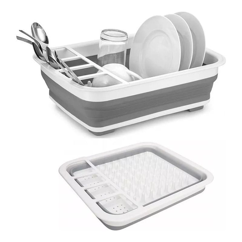 Escurridor De Platos Plegable Plastico