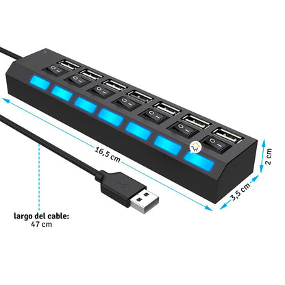 Multipuertos USB/Interruptor
