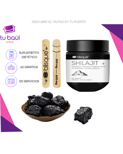 Shilajit Puro – Suplemento Natural Ayurvédico para Energía, Vitalidad y Bienestar