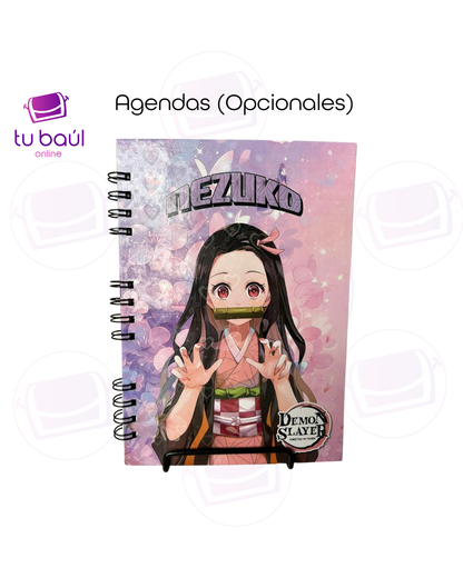 Agenda Argollada Cuadriculada – 100 Hojas con Diseño Anime