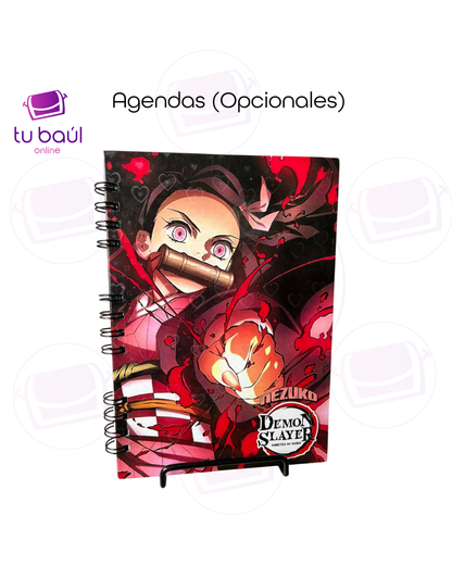Agenda Argollada Cuadriculada – 100 Hojas con Diseño Anime