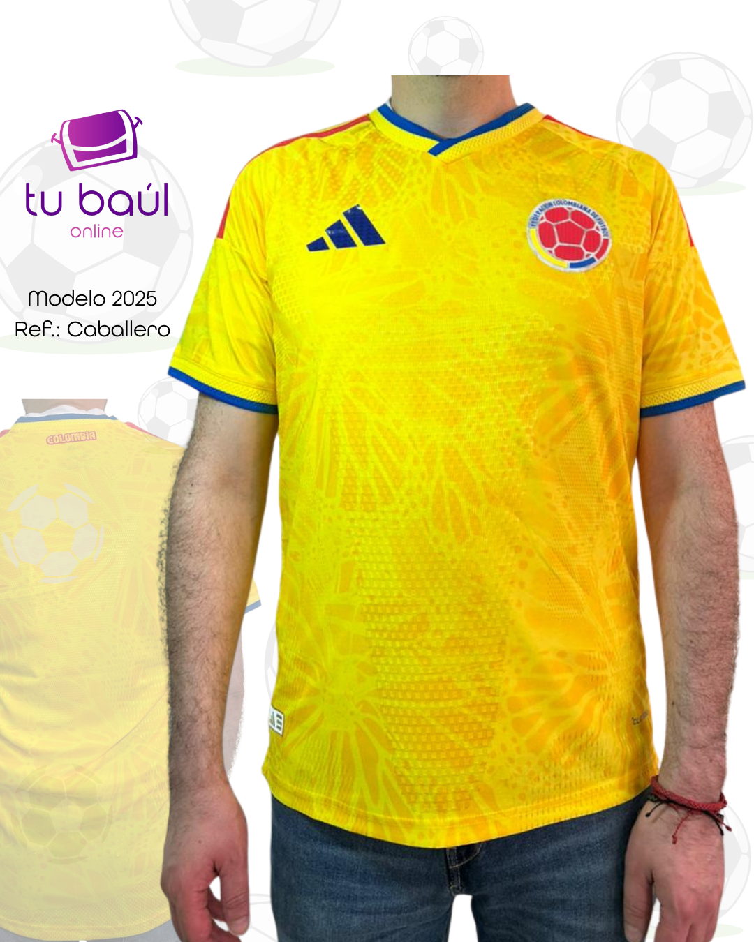 Camiseta Selección Colombia 2026 – Caballero (Edición Mundial)