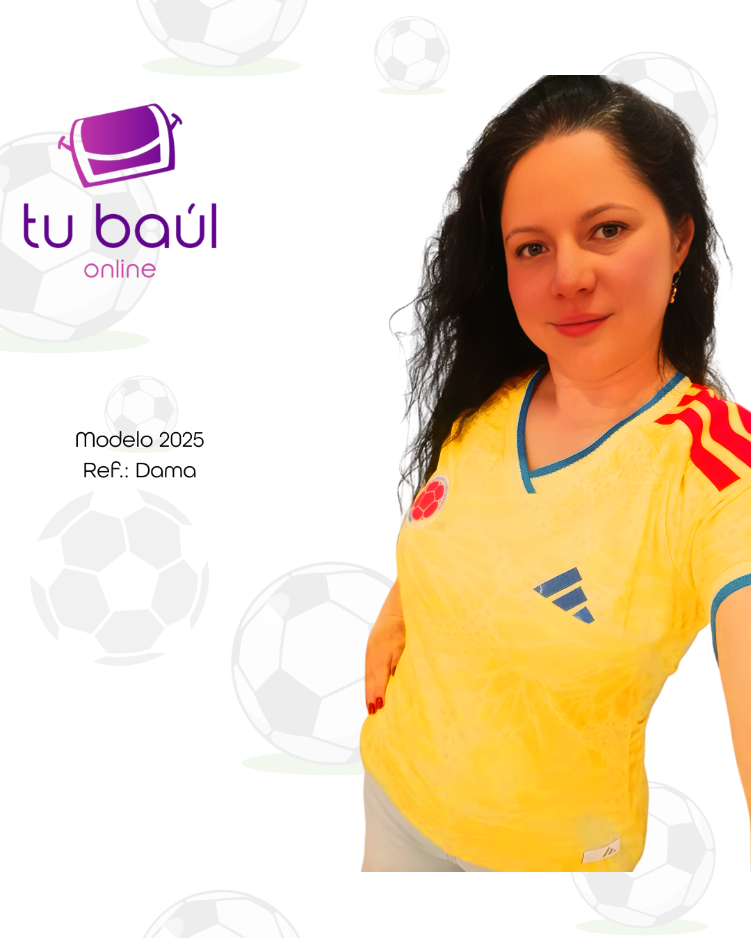 Camiseta Selección Colombia 2026 – Dama (Edición Mundial)