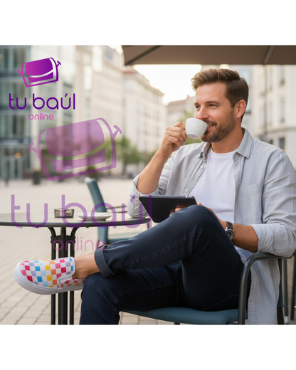 ZAPATILLAS YAK –  MULTICOLOR CHECKERBOARD- UNISEX