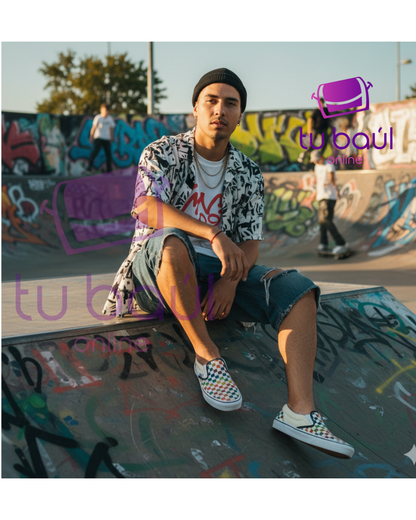 ZAPATILLAS YAK –  MULTICOLOR CHECKERBOARD- UNISEX