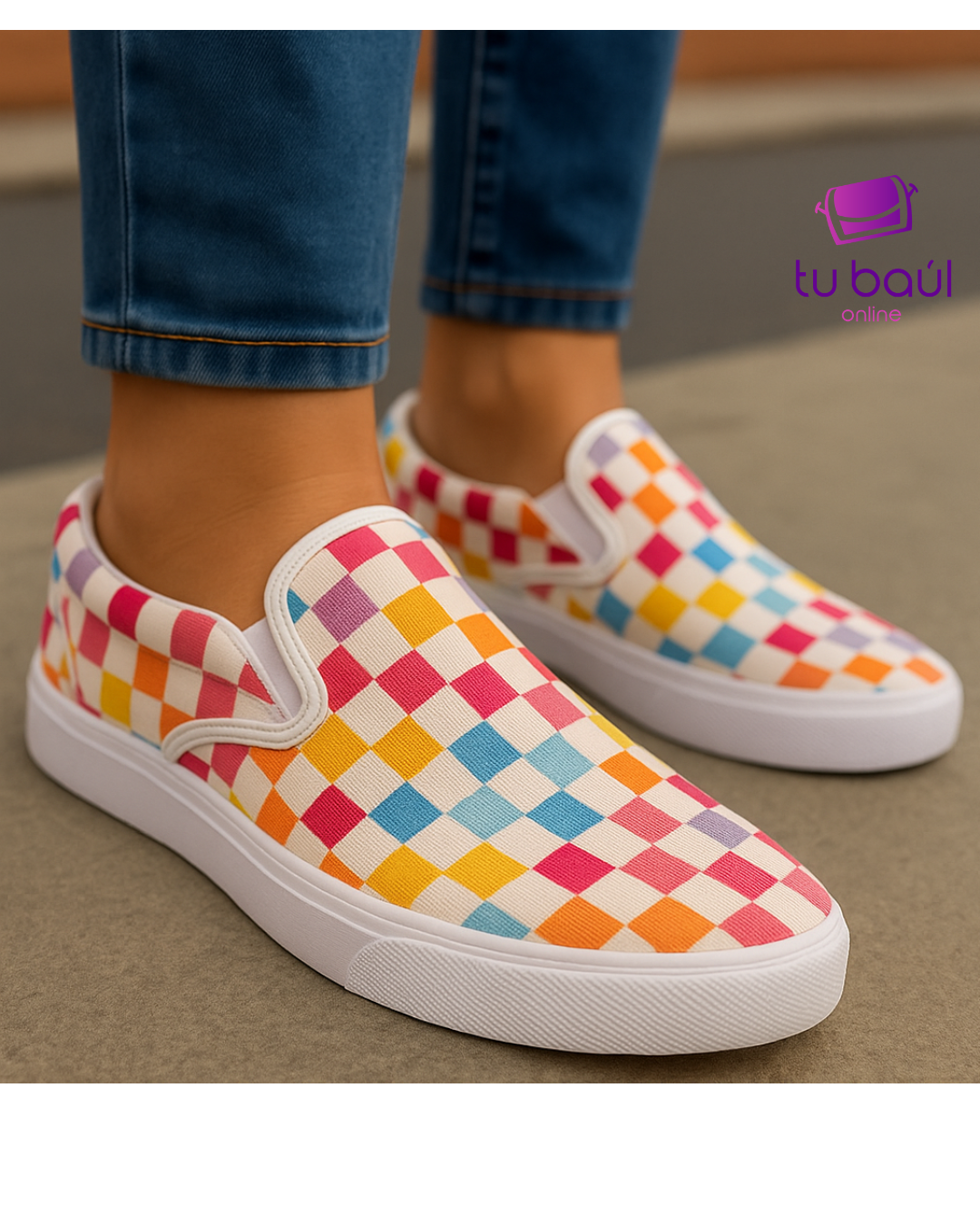 ZAPATILLAS YAK –  MULTICOLOR CHECKERBOARD- UNISEX