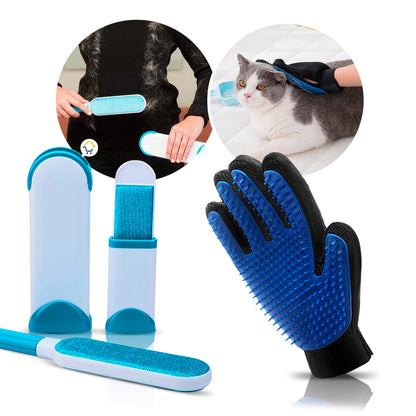 Combo PetCare: Guante y Cepillo Quita Pelos
